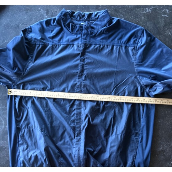 Nike Shield Golf Full Zip Light Jacket Men's 2XL XXL Blue Windbreaker Running - Picture 7 of 11